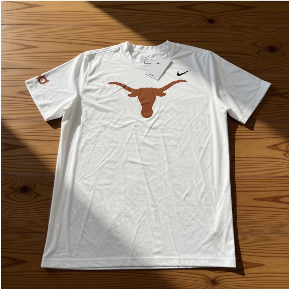NWT Nike Texas Longhorns KD Dri-FIT Training Shirt NCAA Mens White L 718833-100